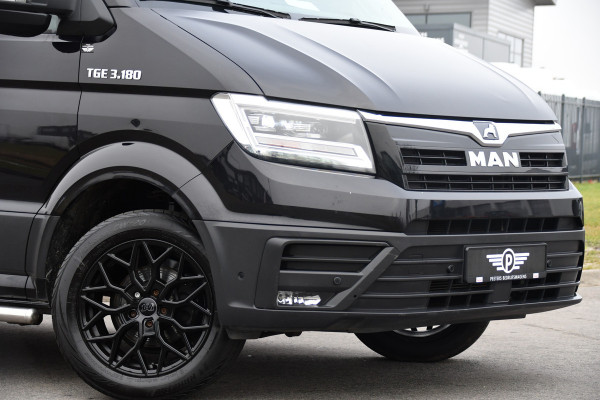 MAN TGE 3.180 35 2.0 L3H3 Black Edition Adaptieve Cruise, Camera, Stoelverwarming, 177pk, Leder, Clima, LED, Trekhaak, Uniek!