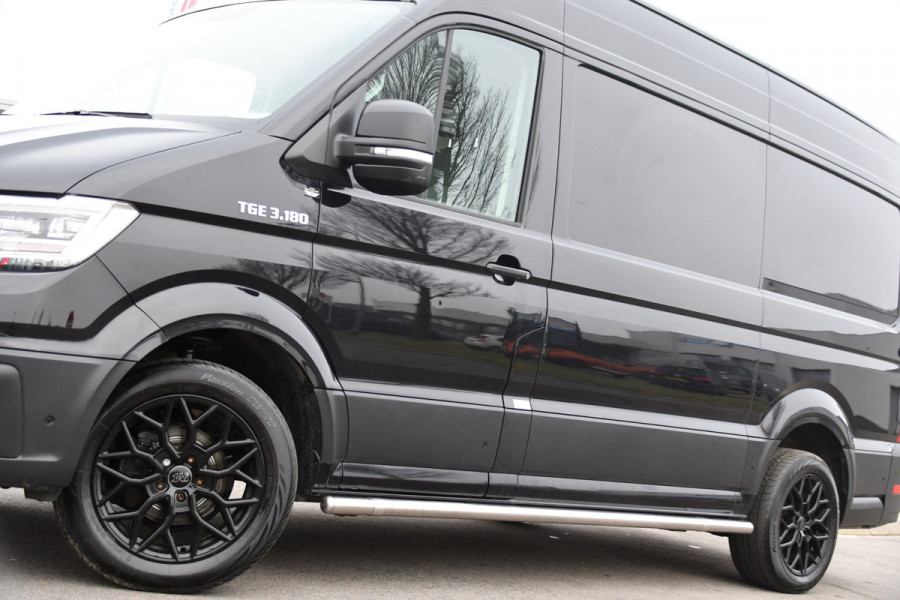 MAN TGE 3.180 35 2.0 L3H3 Black Edition Adaptieve Cruise, Camera, Stoelverwarming, 177pk, Leder, Clima, LED, Trekhaak, Uniek!