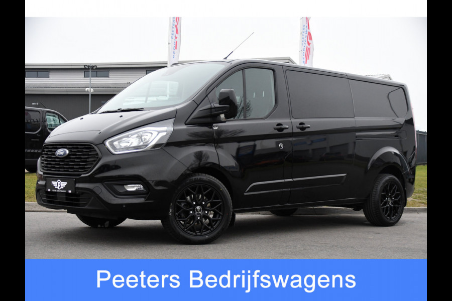 Ford Transit Custom 300 2.0 TDCI L2H1 Limited DC Black Edition Camera, Cruise, Carplay, 170pk, 2 x Schuifdeur, Stoelverwarming, Automaat, Sensoren, Uniek!