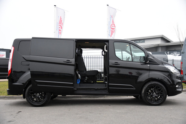 Ford Transit Custom 300 2.0 TDCI L2H1 Limited DC Black Edition Camera, Cruise, Carplay, 170pk, 2 x Schuifdeur, Stoelverwarming, Automaat, Sensoren, Uniek!