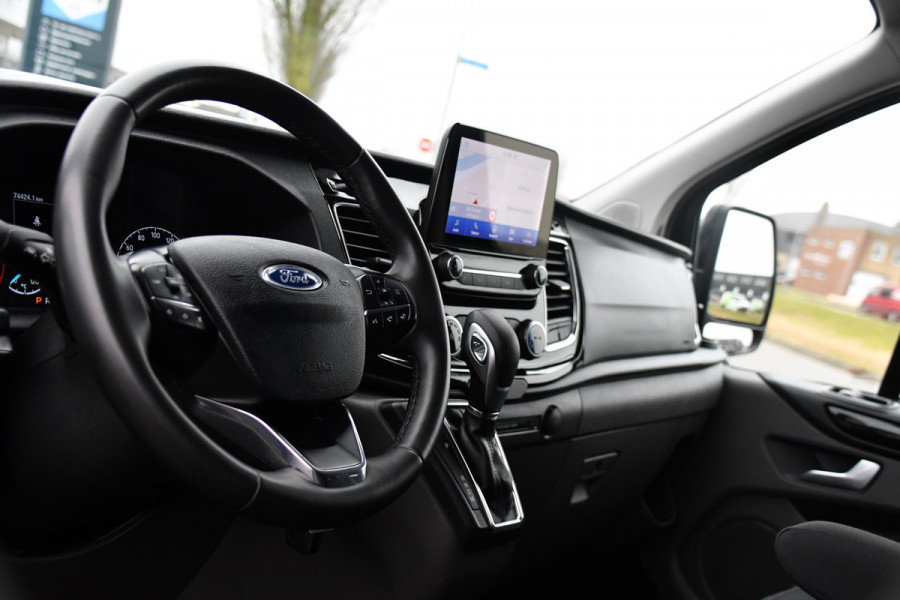 Ford Transit Custom 300 2.0 TDCI L2H1 Limited DC Black Edition Camera, Cruise, Carplay, 170pk, 2 x Schuifdeur, Stoelverwarming, Automaat, Sensoren, Uniek!