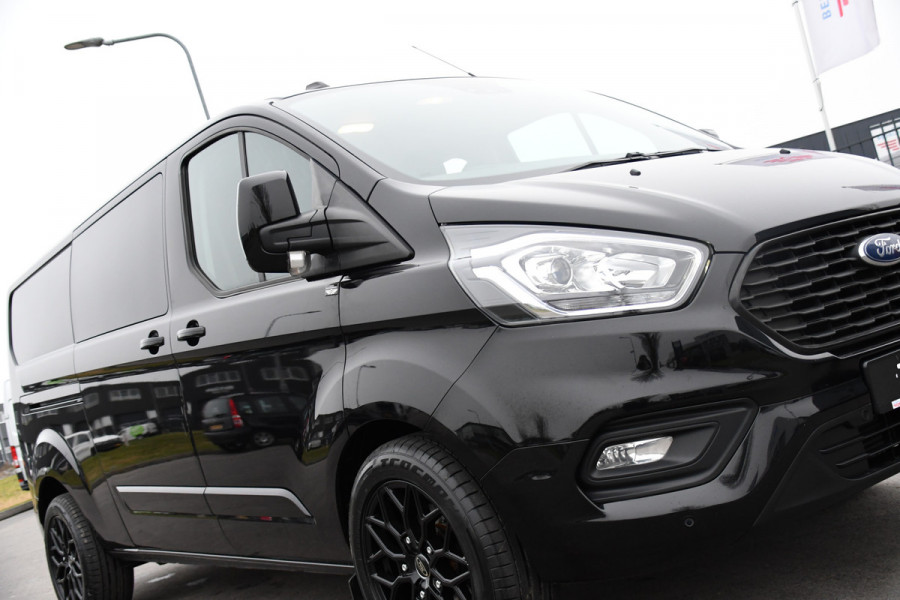Ford Transit Custom 300 2.0 TDCI L2H1 Limited DC Black Edition Camera, Cruise, Carplay, 170pk, 2 x Schuifdeur, Stoelverwarming, Automaat, Sensoren, Uniek!