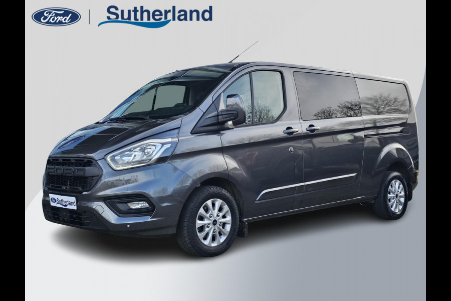 Ford Transit Custom L2 Dubbele Cabine Limited Automaat 170 pk | Trekhaak | Camera | Stoelverwarming | Dodehoekdetectie | Lane assist | PDC v+a | Zéér netjes!