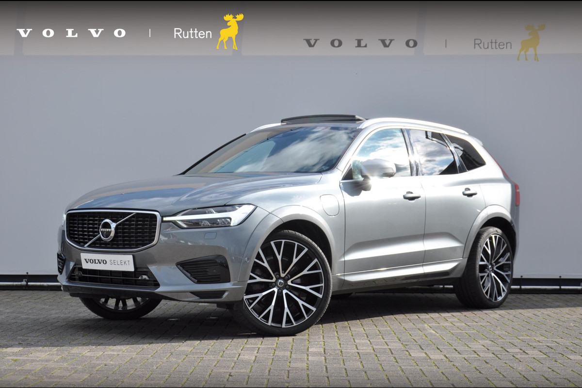 Volvo XC60 T8 390PK Automaat Recharge AWD R-Design / Adaptieve cruise control/ BLIS/ Panoramadak/ Trekhaak/ Head up display/ 360 camera/ Parkeersensoren/ Stoel en stuurwielverwarming