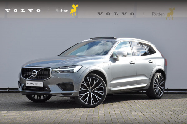 Volvo XC60 T8 390PK Automaat Recharge AWD R-Design / Adaptieve cruise control/ BLIS/ Panoramadak/ Trekhaak/ Head up display/ 360 camera/ Parkeersensoren/ Stoel en stuurwielverwarming