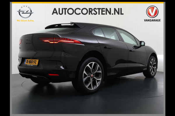 Jaguar I-PACE EV320pk SE 90kWh 3Fase ! Soh 90.5% AWD Leer Meridian™ Hifi Memory Navi Ecc 3D-Surround Camera Adaptive Cruise Business Pack Apple Carplay Android Auto Forward Vieuw+Detection+Guidance Stuur-verwarming Led Origineel Nederlandse Auto Nieuwprijs € 73.000,- Deze kan thuis wél met 11kw/uur laden