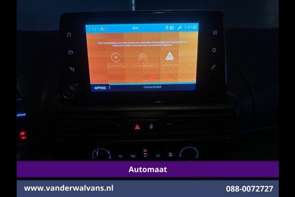 Citroën Berlingo 1.2 PureTech 131pk Automaat **Benzine** L1H1 Euro6 Airco | 3-Zits | Camera | Apple Carplay Navigatie, Android Auto, Cruisecontrol, Imperiaal, Parkeersensoren, Bijrijdersbank