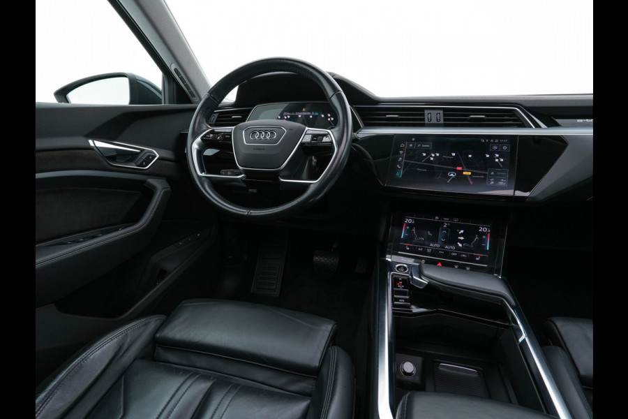 Audi e-tron 55 quattro Business edition Plus 95 kWh (3-Fase-11 kW) {SOH-88%} (INCL-BTW) *HEATPUMP | PANO | LEATHER | ADAPTIVE-CRUISE | FULL-LED | DIGI-COCKPIT | KEYLESS | MEMORY-PACK | CAMERA | NAVI-FULLMAP | SHIFTPADDLES | DAB+ | COMFORTSEATS | 20''ALU*