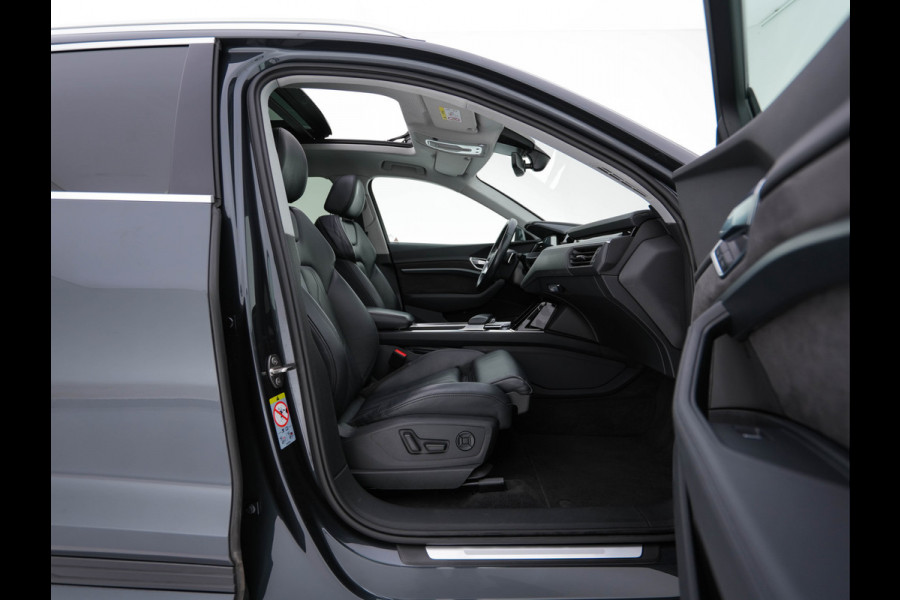 Audi e-tron 55 quattro Business edition Plus 95 kWh (3-Fase-11 kW) {SOH-88%} (INCL-BTW) *HEATPUMP | PANO | LEATHER | ADAPTIVE-CRUISE | FULL-LED | DIGI-COCKPIT | KEYLESS | MEMORY-PACK | CAMERA | NAVI-FULLMAP | SHIFTPADDLES | DAB+ | COMFORTSEATS | 20''ALU*