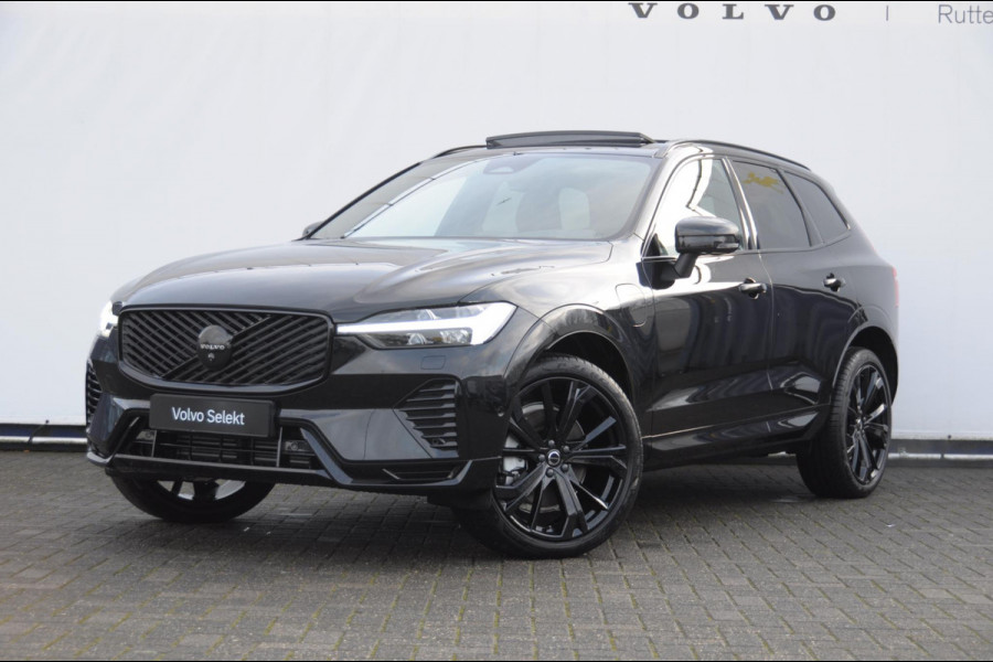 Volvo XC60 T8 455PK Automaat AWD Ultra Black Edition / Luchtvering / stoelmassage - en ventilatie / Adaptieve cruise control / Harman Kardon / BLIS / Panoramadak / Apple carplay / Parkeersensoren met 360 camera / Elektrisch bedienbare achterklep / Elektrisch verstelbare voorstoelen met geheugen / Stoel en stuurwielverwarming / 21” velgen / Getinte ramen vanaf de B-stijl