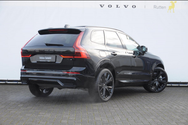 Volvo XC60 T8 455PK Automaat AWD Ultra Black Edition / Luchtvering / stoelmassage - en ventilatie / Adaptieve cruise control / Harman Kardon / BLIS / Panoramadak / Apple carplay / Parkeersensoren met 360 camera / Elektrisch bedienbare achterklep / Elektrisch verstelbare voorstoelen met geheugen / Stoel en stuurwielverwarming / 21” velgen / Getinte ramen vanaf de B-stijl