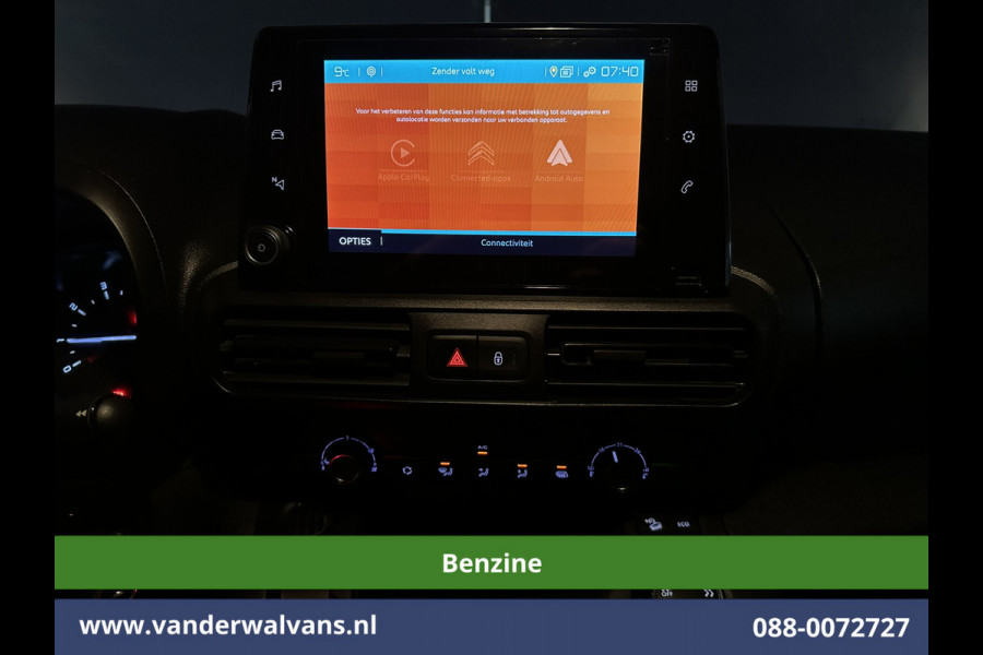 Citroën Berlingo 1.2 PureTech 131pk Automaat **Benzine** L1H1 Euro6 Airco | 3-Zits | Navigatie | Camera | Apple carplay android auto, cruisecontrol, parkeersensoren, bijrijdersbank