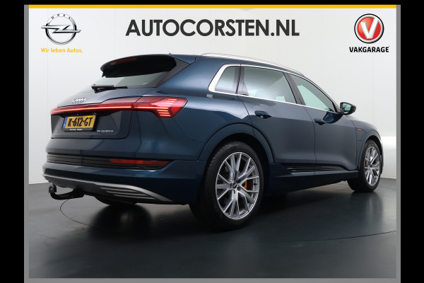 Audi e-tron 55 Quattro 95kWh PanoDak Camera Zijdes Laden Adap.Cruise Trekhaak Navi Ecc Leder Business Edition Plus SOH 91% Elek.Stoelen+Verwarmd Keyless Rijstrooksensor AWD 4WD Elek.Achterklep 1e Eigenaar Origineel Nederlandse Auto Dealeronderhouden