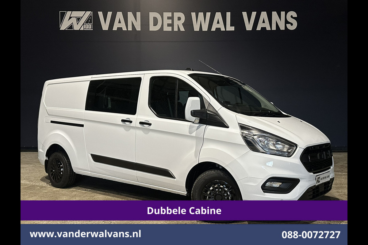 Ford Transit Custom 2.0 TDCI 131pk L2H1 Dubbele Cabine Euro6 Airco | 6-Zits | Navigatie | LED | Apple Carplay | Cruisecontrol Android Auto, Parkeersensoren, Achterklep, 2800kg trekvermogen