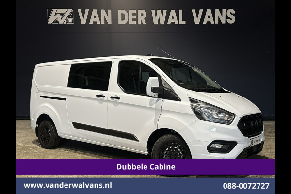 Ford Transit Custom 2.0 TDCI 131pk L2H1 Dubbele Cabine Euro6 Airco | 6-Zits | Navigatie | LED | Apple Carplay | Cruisecontrol Android Auto, Parkeersensoren, Achterklep, 2800kg trekvermogen