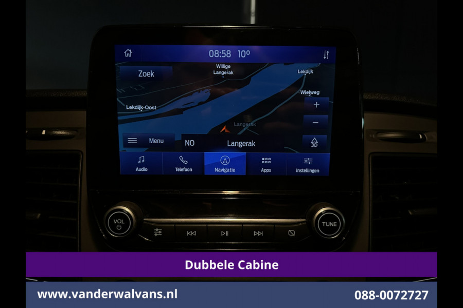 Ford Transit Custom 2.0 TDCI 131pk L2H1 Dubbele Cabine Euro6 Airco | 6-Zits | Navigatie | LED | Apple Carplay | Cruisecontrol Android Auto, Parkeersensoren, Achterklep, 2800kg trekvermogen