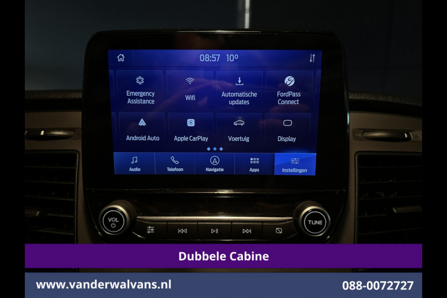 Ford Transit Custom 2.0 TDCI 131pk L2H1 Dubbele Cabine Euro6 Airco | 6-Zits | Navigatie | LED | Apple Carplay | Cruisecontrol Android Auto, Parkeersensoren, Achterklep, 2800kg trekvermogen