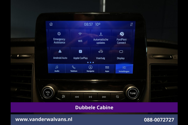 Ford Transit Custom 2.0 TDCI 131pk L2H1 Dubbele Cabine Euro6 Airco | 6-Zits | Navigatie | LED | Apple Carplay | Cruisecontrol Android Auto, Parkeersensoren, Achterklep, 2800kg trekvermogen