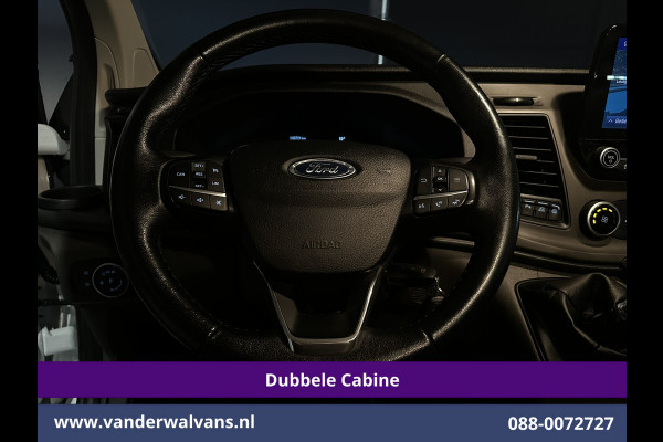 Ford Transit Custom 2.0 TDCI 131pk L2H1 Dubbele Cabine Euro6 Airco | 6-Zits | Navigatie | LED | Apple Carplay | Cruisecontrol Android Auto, Parkeersensoren, Achterklep, 2800kg trekvermogen