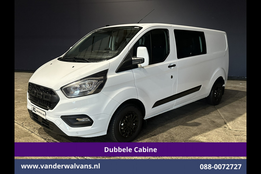 Ford Transit Custom 2.0 TDCI 131pk L2H1 Dubbele Cabine Euro6 Airco | 6-Zits | Navigatie | LED | Apple Carplay | Cruisecontrol Android Auto, Parkeersensoren, Achterklep, 2800kg trekvermogen