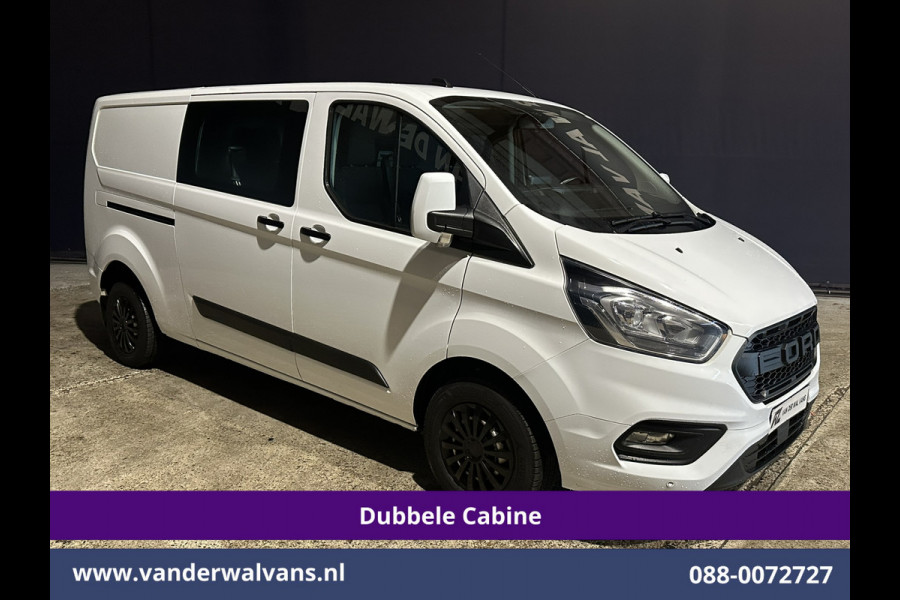 Ford Transit Custom 2.0 TDCI 131pk L2H1 Dubbele Cabine Euro6 Airco | 6-Zits | Navigatie | LED | Apple Carplay | Cruisecontrol Android Auto, Parkeersensoren, Achterklep, 2800kg trekvermogen