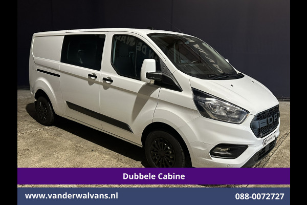 Ford Transit Custom 2.0 TDCI 131pk L2H1 Dubbele Cabine Euro6 Airco | 6-Zits | Navigatie | LED | Apple Carplay | Cruisecontrol Android Auto, Parkeersensoren, Achterklep, 2800kg trekvermogen