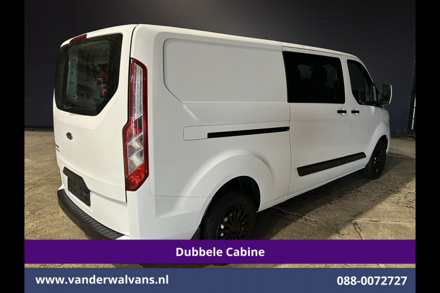 Ford Transit Custom 2.0 TDCI 131pk L2H1 Dubbele Cabine Euro6 Airco | 6-Zits | Navigatie | LED | Apple Carplay | Cruisecontrol Android Auto, Parkeersensoren, Achterklep, 2800kg trekvermogen