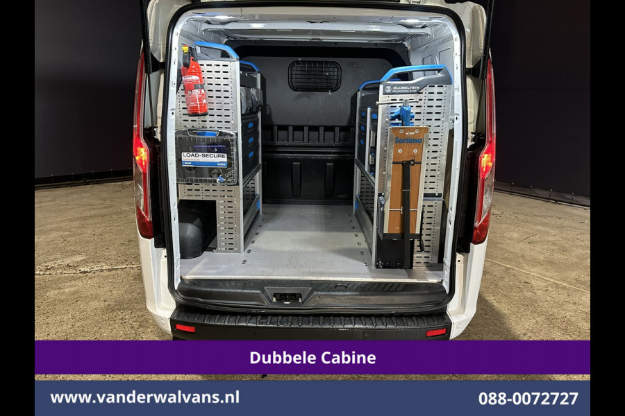 Ford Transit Custom 2.0 TDCI 131pk L2H1 Dubbele Cabine Euro6 Airco | 6-Zits | Navigatie | LED | Apple Carplay | Cruisecontrol Android Auto, Parkeersensoren, Achterklep, 2800kg trekvermogen