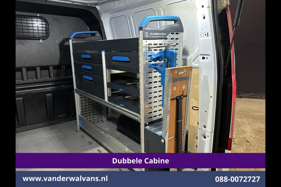 Ford Transit Custom 2.0 TDCI 131pk L2H1 Dubbele Cabine Euro6 Airco | 6-Zits | Navigatie | LED | Apple Carplay | Cruisecontrol Android Auto, Parkeersensoren, Achterklep, 2800kg trekvermogen