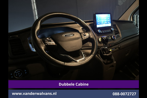 Ford Transit Custom 2.0 TDCI 131pk L2H1 Dubbele Cabine Euro6 Airco | 6-Zits | Navigatie | LED | Apple Carplay | Cruisecontrol Android Auto, Parkeersensoren, Achterklep, 2800kg trekvermogen