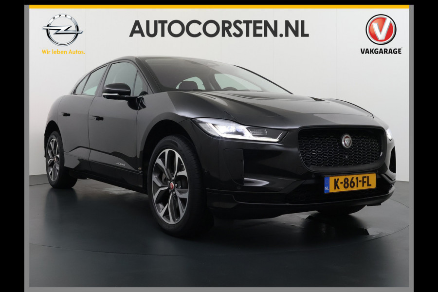 Jaguar I-PACE EV320pk SE 90kWh 3Fase ! Soh 90.5% AWD Leer Meridian™ Hifi Memory Navi Ecc 3D-Surround Camera Adaptive Cruise Business Pack Apple Carplay Android Auto Forward Vieuw+Detection+Guidance Stuur-verwarming Led Origineel Nederlandse Auto Nieuwprijs € 73.000,- Deze kan thuis wél met 11kw/uur laden