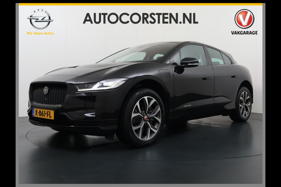 Jaguar I-PACE EV320pk SE 90kWh 3Fase ! Soh 90.5% AWD Leer Meridian™ Hifi Memory Navi Ecc 3D-Surround Camera Adaptive Cruise Business Pack Apple Carplay Android Auto Forward Vieuw+Detection+Guidance Stuur-verwarming Led Origineel Nederlandse Auto Nieuwprijs € 73.000,- Deze kan thuis wél met 11kw/uur laden