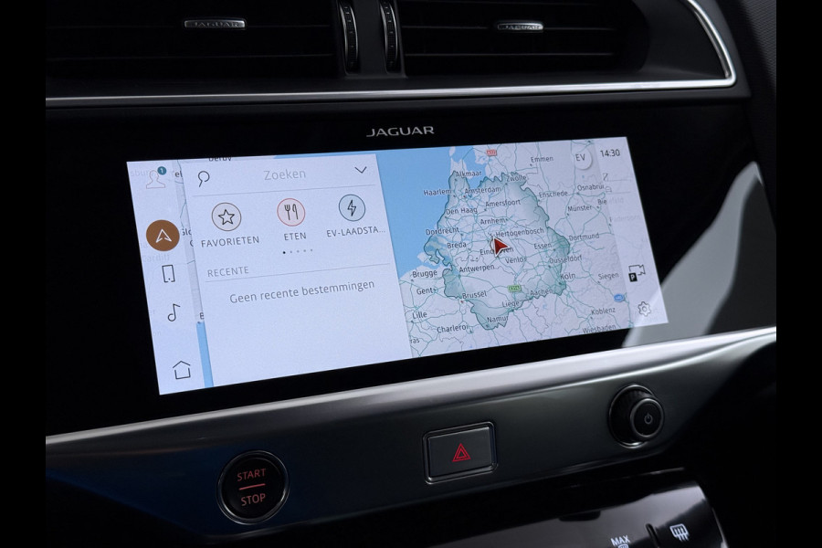 Jaguar I-PACE EV320pk SE 90kWh 3Fase ! Soh 90.5% AWD Leer Meridian™ Hifi Memory Navi Ecc 3D-Surround Camera Adaptive Cruise Business Pack Apple Carplay Android Auto Forward Vieuw+Detection+Guidance Stuur-verwarming Led Origineel Nederlandse Auto Nieuwprijs € 73.000,- Deze kan thuis wél met 11kw/uur laden