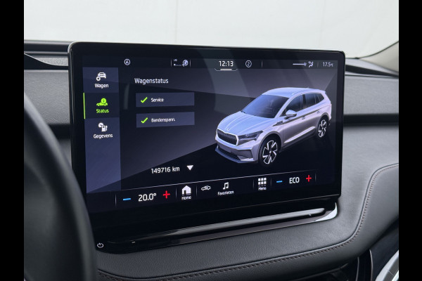 Škoda ENYAQ iV 80 Leder Elek.Stoel+Memory Adap.Cruise Head-Up Display Assistentie Pakket Camera Navi Ecc Stuurverwarming Pdc SOH 88% Matrix-Led Lmv Apple Carplay Android Auto Keyless Rijstrooksensor Dodehoek detectie File Zeer compleet!