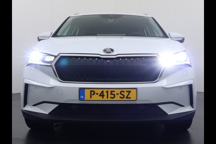 Škoda ENYAQ iV 80 Leder Elek.Stoel+Memory Adap.Cruise Head-Up Display Assistentie Pakket Camera Navi Ecc Stuurverwarming Pdc SOH 88% Matrix-Led Lmv Apple Carplay Android Auto Keyless Rijstrooksensor Dodehoek detectie File Zeer compleet!