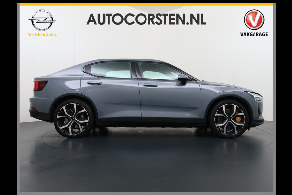 Polestar 2 PERFORMANCE LR AWD 78kWh Soh 91% Trekhaak Adap.Cruise Pano-Dak Harman&Kardon®-Audio Navi Ecc Apple Carplay Android Auto 360°Came 4WD Stuur-Stoel-Achterbankverwarming Elek.Achterklep Privacy Glas Lmv 20" Led Dodehoekdetectie Rijstrooksensor Wifi 1e Eigenaar Volledig Dealeronderhouden Origineel Nederlandse Auto 1500kg Trekvermogen!