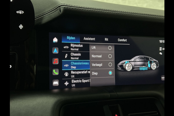 Porsche Taycan 4S Turbo Pakket Performance 84 kWh 490pk | Sport Chrono + | 360 Camera | ACC | Luchtvering | Carbon | 21" | Glasdak | 4WD | Vulkaangrijs | Carplay | Nw.Pr. 147.249,= | NL Auto | SOH Test | Garantie.
