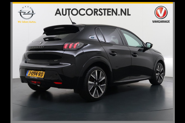 Peugeot e-208 EV GT-line 350 50kWh Pano-dak 360°Camera Leder/Alcantara Adaptive-Cruise Apple Carplay Android Auto Navi Ecc Pdc-a+v SOH 89% Stoelverwarming Led Lmv 17" Regen-Lichtsensor Privacy Glas Keyless DAB+ 1e Eigenaar Origineel Nederlandse Auto Dealeronderhouden Bomvol € 40.000 nieuw!