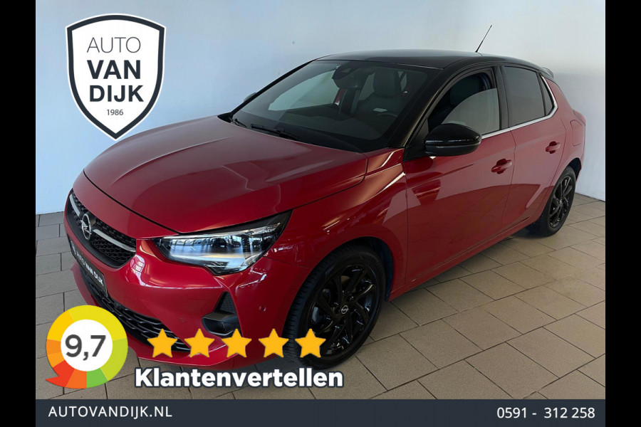 Opel Corsa 1.2 Turbo Ultimate 130PK AUTOMAAT PANO AIRCO NAVI CRUISE BLUETOOTH STOELVERW CAM PDC VELGEN PRIVACYGLAS NIEUWSTAAT