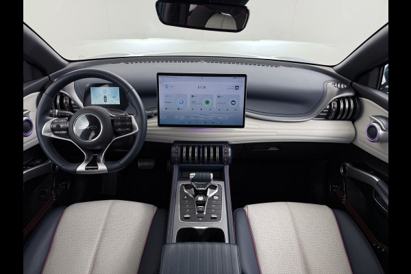 BYD ATTO 3 62kWh 204pk Design Pano-dak Leer+Elektr.Verst. Warmtepomp Adaptieve Cruise 360°Camera Apple Carplay Android Auto Elektr.Achterkl SOH 94% Verkeersbord detectie WiFi DAB Led Rijstrooksensor Keyless Smartphone Entry Fabrieksgarantie tot 12-12-2030/150.000km Garantie Op de LFP Accu tot 20-12-2030/200.000km €44.000,- Nieuw!