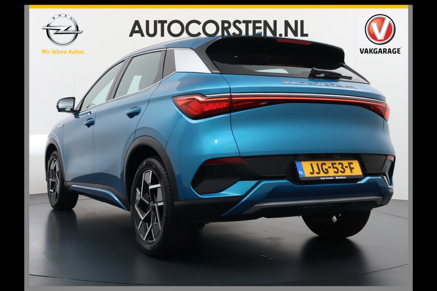 BYD ATTO 3 62kWh 204pk Design Pano-dak Leer+Elektr.Verst. Warmtepomp Adaptieve Cruise 360°Camera Apple Carplay Android Auto Elektr.Achterkl SOH 94% Verkeersbord detectie WiFi DAB Led Rijstrooksensor Keyless Smartphone Entry Fabrieksgarantie tot 12-12-2030/150.000km Garantie Op de LFP Accu tot 20-12-2030/200.000km €44.000,- Nieuw!