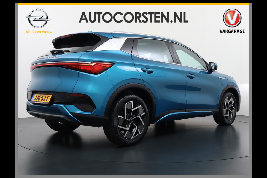 BYD ATTO 3 62kWh 204pk Design Pano-dak Leer+Elektr.Verst. Warmtepomp Adaptieve Cruise 360°Camera Apple Carplay Android Auto Elektr.Achterkl SOH 94% Verkeersbord detectie WiFi DAB Led Rijstrooksensor Keyless Smartphone Entry Fabrieksgarantie tot 12-12-2030/150.000km Garantie Op de LFP Accu tot 20-12-2030/200.000km €44.000,- Nieuw!
