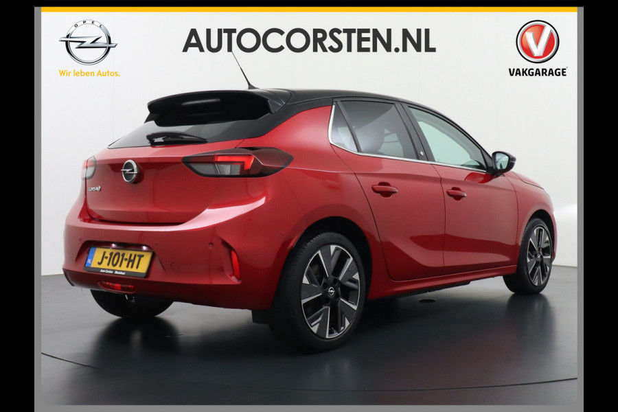 Opel CORSA-E 50kWh Elegance Soh 90% Leder Panoramadak 360°Camera Zwart Dak Navi Ecc Apple Carplay Android Auto Cruise Control Stoel+Stuurverwarming DAB+ Pdc Lmv Led Origineel Nederlandse Auto