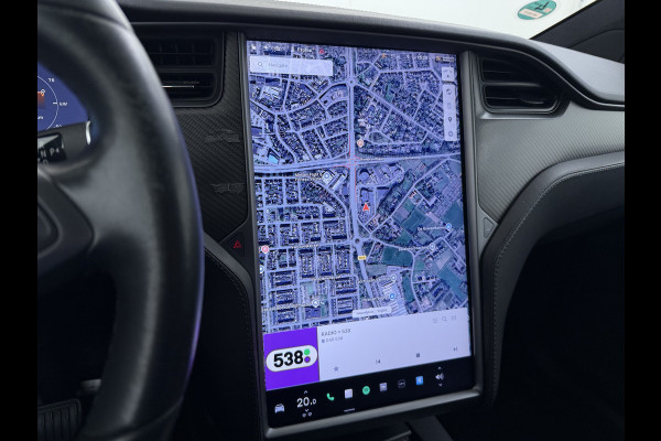 Tesla Model X 100D 20" Trekhaak Leder Luchtvering Adaptive Cruise AutoPilot Panoramadak Vleugeldeuren Camera's Elektr.Stoelen/Stuur+Verwarmd+G Adaptieve koplampen Lmv 20" Led Elektr.-Achterklep Bordherkenning Verwarmde Sproeiers-bladen Carbon Sentry Mode Valet mode 2250 kg Trekvermogen! € 124.700 nieuw !