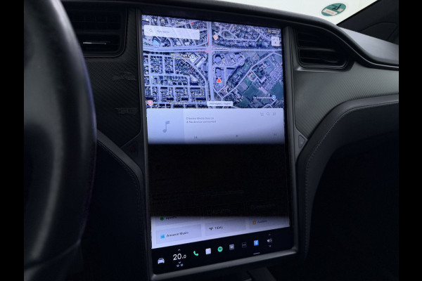 Tesla Model X 100D 20" Trekhaak Leder Luchtvering Adaptive Cruise AutoPilot Panoramadak Vleugeldeuren Camera's Elektr.Stoelen/Stuur+Verwarmd+G Adaptieve koplampen Lmv 20" Led Elektr.-Achterklep Bordherkenning Verwarmde Sproeiers-bladen Carbon Sentry Mode Valet mode 2250 kg Trekvermogen! € 124.700 nieuw !