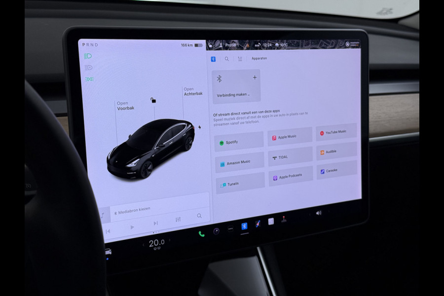 Tesla Model 3 RWD SR plus 325PK LFP Accu Trekhaak AutoPilot Leder Panoramadak Adaptive-Cruise Camera's Elektr.-Stuur+Stoelen+Spiegels+Geheugen Navi LED DAB Voorverwarmen Keyless One-Pedal-Drive Lmv 18" SOH 89% 1.000KG Trekgewicht 1e Eigenaar Origineel Nederlandse Auto Fabrieks Garantie op Accu en Motor tot 14-12-2028/160.000km