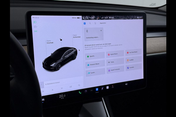 Tesla Model 3 RWD SR plus 325PK LFP Accu Trekhaak AutoPilot Leder Panoramadak Adaptive-Cruise Camera's Elektr.-Stuur+Stoelen+Spiegels+Geheugen Navi LED DAB Voorverwarmen Keyless One-Pedal-Drive Lmv 18" SOH 89% 1.000KG Trekgewicht 1e Eigenaar Origineel Nederlandse Auto Fabrieks Garantie op Accu en Motor tot 14-12-2028/160.000km