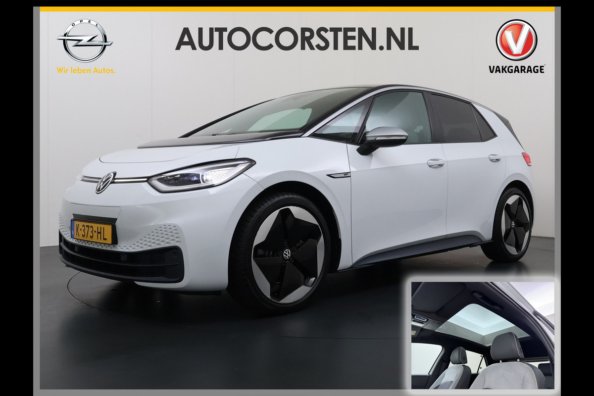 Volkswagen ID.3 First MAX 62kWh SOH 90% Panoramadak Ergo Active Stoelen Navi Pro Ecc Adap.Cruise Heads-Up Display Camera Pdc Lmv 20" Apple Carplay Android Auto Origineel Nederlandse Auto Zeer luxe uitvoering