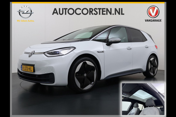 Volkswagen ID.3 First MAX 62kWh SOH 90% Panoramadak Ergo Active Stoelen Navi Pro Ecc Adap.Cruise Heads-Up Display Camera Pdc Lmv 20" Apple Carplay Android Auto Origineel Nederlandse Auto Zeer luxe uitvoering