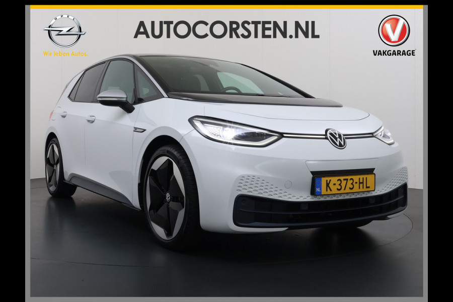 Volkswagen ID.3 First MAX 62kWh SOH 90% Panoramadak Ergo Active Stoelen Navi Pro Ecc Adap.Cruise Heads-Up Display Camera Pdc Lmv 20" Apple Carplay Android Auto Origineel Nederlandse Auto Zeer luxe uitvoering